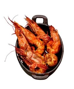 Gambas flambeadas