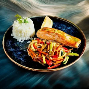 Salmón a la plancha